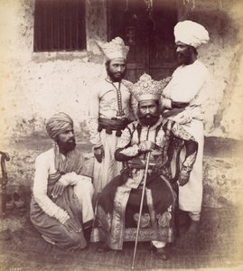 Fire østindiske mænd, 1870
