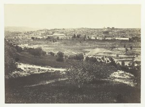 Jerusalem, fra Oliebjerget, nr. 1, 1857. af Francis Frith