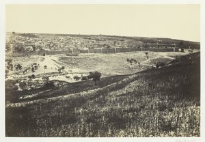 Jerusalem, fra Oliebjerget, nr. 2, 1857. af Francis Frith