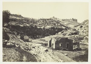 Jerusalem fra En-Rogel-muren af Francis Frith