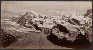 Monta Rosa og Lyskamm af Francis Frith