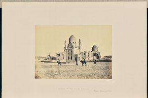 Sultan Barkooks moské, den østlige kirkegård, Cairo af Francis Frith