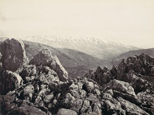 Mount Hermon, Forklarelsens Bjerg, ca. 1857.