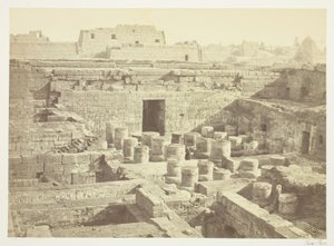 Ny udgravning ved Medinet-Habu af Francis Frith