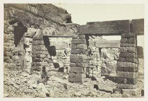 Portikus i Cerf Hossayn-templet, Nubien af Francis Frith