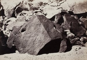 Sinaitiske inskriptioner i Wadee El-Mukattab af Francis Frith