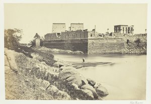 Sydenden af øen Philæ, 1857. af Francis Frith