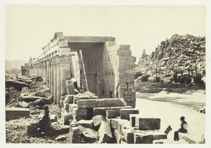 The Colonnade, Island of Philæ, 1857. af Francis Frith