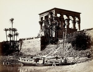 Hypaethral-templet, Philae (Egypten) af Francis Frith
