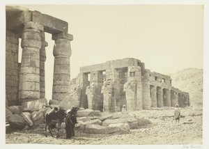 Memnonium, Theben, set fra sletten af Francis Frith