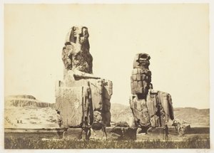 Statuerne af Memnon af Francis Frith