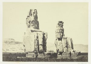 Statuerne af Memnon, Thebensletten af Francis Frith