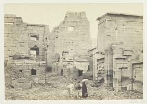 Tempelpaladset, Medinet Haboo af Francis Frith