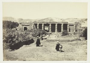Goorneh-templet, Theben af Francis Frith
