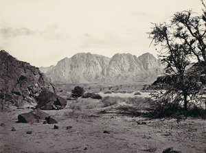 The Written Valley, Sinai, ca. 1857. af Francis Frith
