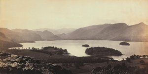 Søen nær Derwentwater i Storbritannien. af Francis Frith