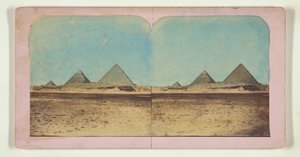 Drei Pyramiden af Francis Frith