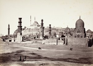 Grave på den sydlige kirkegård, Kairo af Francis Frith