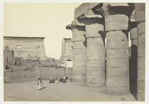 Udsigt i Luxor, 1857. af Francis Frith