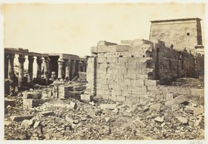 Udsigt på øen Philae af Francis Frith