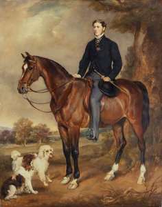 Et ridesportræt af Seymour Sydney Hyde 6. jarl af Harrington (olie på lærred)
