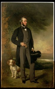 Portræt af John Hick Esq, JP, ca.1861 (par af 93967)