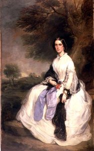Portræt af fru John Hick, ca.1861 (par af 93956)