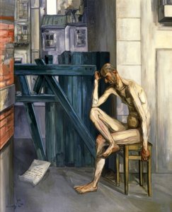 Job, 1944, olie på lærred, 161,9 × 129,9 cm, af Francis Gruber