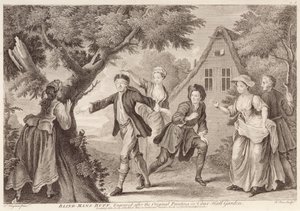 Blind-Mans Buff, graveret af Remi Parr (fl.1723-50) af Francis Hayman