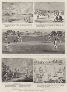Hundredårsdagen for Marylebone Cricket Club af Francis Hayman