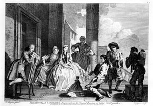 Mademoiselle Catherine, graveret af Charles Grignion (1743)