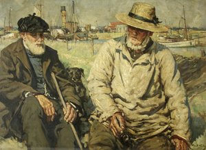 Tales of the Sea (olie på lærred) af Francis Henry Newbery