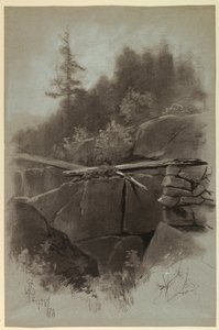 Rock Cliff af Francis Hopkinson Smith