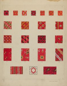 Trykte quiltede patches