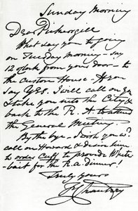 Et brev fra Francis Leggatt Chantrey, 1839 1904