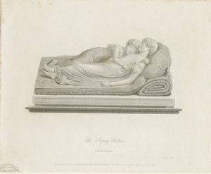 Lichfield Cathedral - "The Sleeping Children": gravering og [1800-tallet]