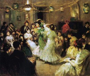 En Flamenco-fest hjemme, 1908