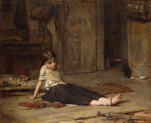 Ansigter i ilden, 1867 af Francis Montague Holl