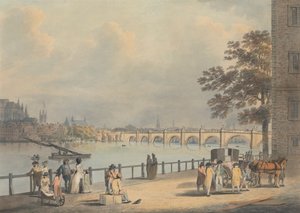 Westminster fra South Bank af Francis Nicholson
