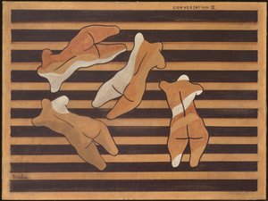 Conversation II, ca. 1922 (akvarel på kompositionskarton)