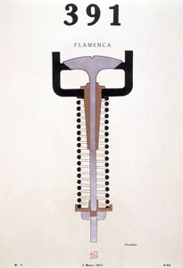 Forside til "391" af Picabia (1879-1953), nr. 3 af 01/03/1917 (litografi)