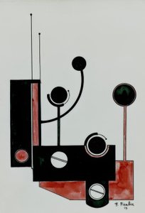 Mekanisk komposition II af Francis Picabia