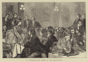 En australsk kød-aftensmad i Newcastle-on-Tyne af Francis S. Walker