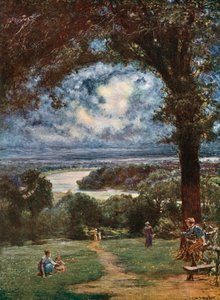 Themsen ved Richmond fra terrassen af Francis S. Walker