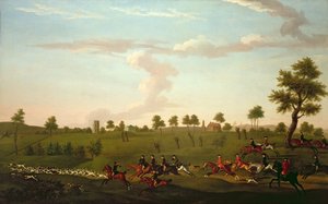 Jagtscene: Full Cry, ca. 1755-60 (olie på lærred)