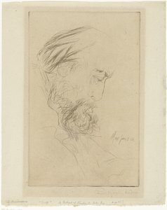 Portret af Charles Cole Griff af Francis Seymour Haden (Sir) (signed by artist)