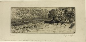 Et sandsynligt sted for en laks af Francis Seymour Haden