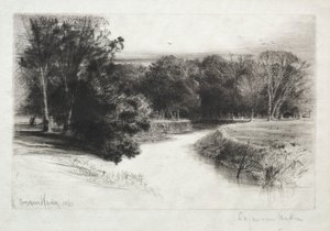 En solnedgang i Irland, 1863. af Francis Seymour Haden