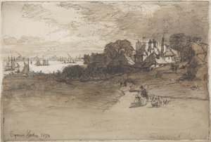 En Essex Farm af Francis Seymour Haden
