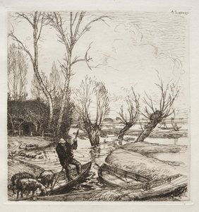 I den oversvømmede Marsh: Hyrdinden